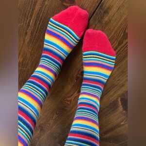Vintage Hanna Andersson Cotton tights for Adult, Rainbow Stripe, Medium